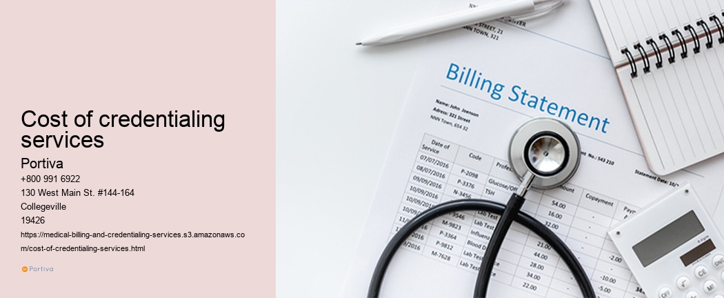 cost of credentialing services